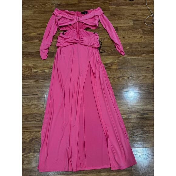 DUNDAS X REVOLVE  Elowen Cut out Maxi Dress in Hot Pink L - Picture 12 of 12